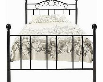 Floras Bedroom Furniture Andorra Metal Bed Frame - 3ft Single - Black finished