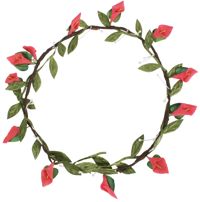 Flower Hair Wreath - Calla Lily - Coral