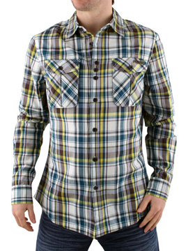 Green Electric Light Long Sleeve Check