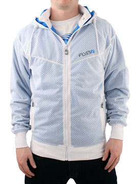 White/Electric Blue Reach Around Jacket