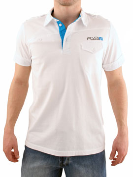 White Plant Life Polo Shirt