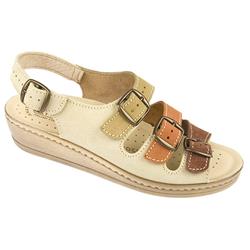 Fly Flot Female Joyce Suede Upper Leather Lining Casual in Beige Multi, Black Multi, Blue Multi