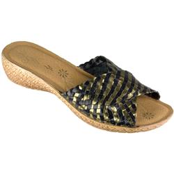 Fly Flot Womens Megan Leather Upper Leather Lining Comfort Small Sizes in Black Multi, Metallic Multi, Red Multi, WHITE MULTI