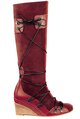 lona high leg wedge heel pull on boots