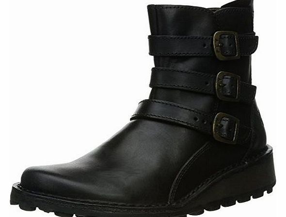 Fly London Myso, Womens Biker Boots, Black, 6 UK (39 EU)