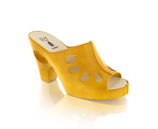 Rubber Mule With Cut Out Detail