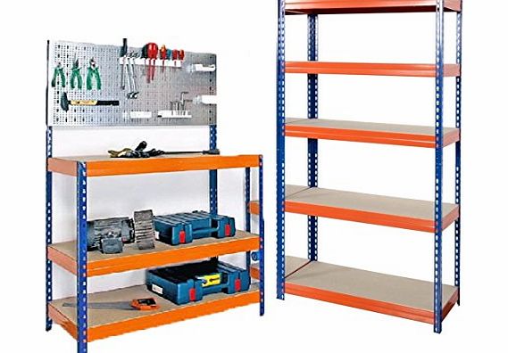 1 x Workbench plus 1 x Shelving Bays / Greenhouse / Utility / Garage Storage System