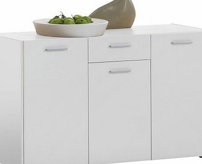 FMD Chest Johanna 4, 116 x 82 x 39 cm, White