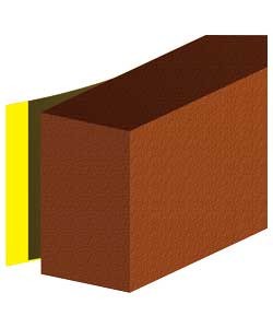 Foam Draught Seal - Brown