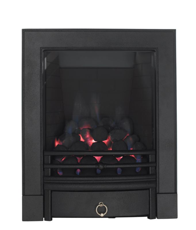 Soho Full Depth Gas Inset Fire Black