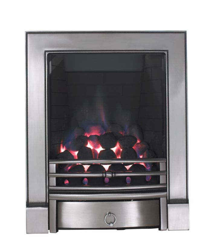 Soho Full Depth Gas Inset Fire Chrome Finish