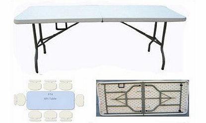 FoldingTables UK FT4 6FT Folding Table, 400KG Load Capacity, Securing Pins, 2 Year Guarantee