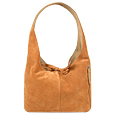 Fontanelli Brown and Tan Reversible Hobo Bag