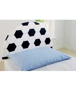 Football Single Black Headboard