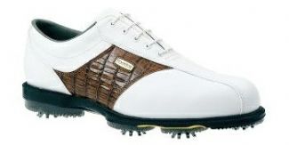 Footjoy DRYJOYS PODS GOLF SHOES White/Amber/Lizard / 8