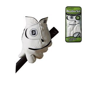 Footjoy WEATHERSOF MENS GOLF GLOVE Left Hand Player / Black / Large