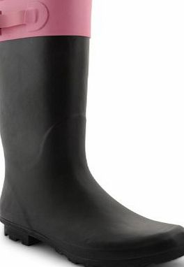 Footwear Sensation New Womens Ladies Festival Rain Snow Wellington Boots Winter Riding Wellies, Purple Multi Moustache, UK 7