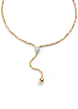 Flex It Solo Gold Diamond Necklet `650C PAVE