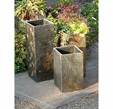 Foras Surmi Planter, Natural Slate, Square