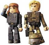 Battlestar Galactica Mini-Mates - Cain and Starbuck