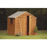 Larch Lap Overlap Double Door Apex Shed 7`x 7`