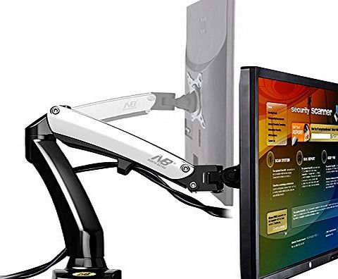 ForestAV Universal Articulating Gas Spring Desk Monitor Mount for 17 - 27 LED LCD Flat Panel TVs from 4.4lbs up to 14.3lbs F100