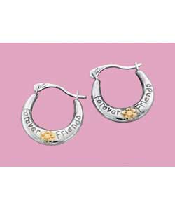 Forever Friends Sterling Silver Bear Earrings