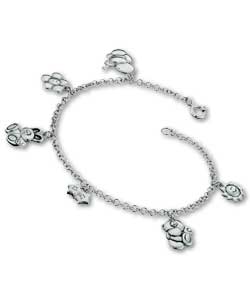 Forever Friends Sterling Silver Charm Bracelet