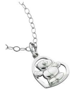 Forever Friends Sterling Silver Heart Pendant