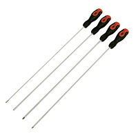 Long Reach Screwdriver Set 4Pc 18