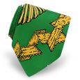 Fornasetti Green Pasta Printed Silk Tie