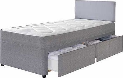 Truro Zoned Single 2 Drw Divan Bed