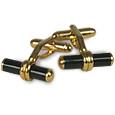 Forzieri Baton - Unconventional Gold Plated Cuff Links