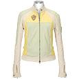 Beige Italian Leather Motorcycle-style Zippered Jacket