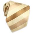 Forzieri Beige regimental Woven Silk Tie