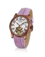 Bermuda - Women` Lilac Automatic Mechanical Watch