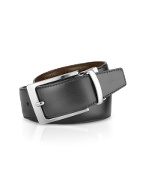 Black /Dark Brown Reversible Genuine Leather Belt