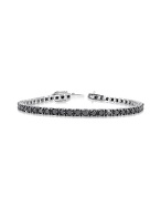 Black Diamond 18K White Gold Tennis Bracelet