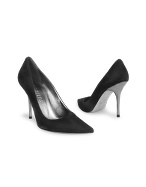 Black Suede Pump Shoes