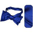 Forzieri Blue Solid Silk Self-tie Bowtie