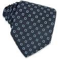 Blue Squares Extra-Long Jacquard Silk Tie