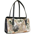 Forzieri Capaf Flower Bouquet Top Flap Leather Bag