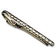 Crocodile Silver Plated Tie Clip