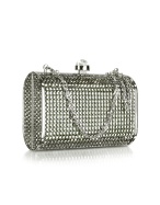 Forzieri Crystal Jeweled Evening Mini Hard Clutch w/Chain