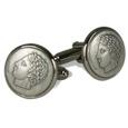 Forzieri Dandy - Silver Plated Caesar Cuff links