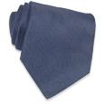Forzieri Dark Blue Solid Smooth Silk Tie