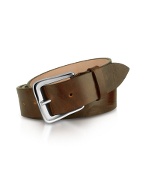 Dark Brown Genuine Leather Belt