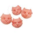 Vintage Pink Coral Cat Cufflinks