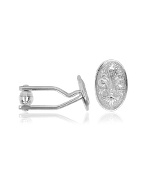 Forzieri Florentine Fleur-de-Lis Sterling Silver Cuff Links