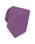 Forzieri Gold Line - Mini Circles Woven Silk Tie